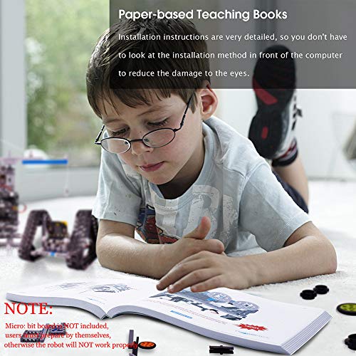 Yahboom Coding Robot 9 in 1 Building Blocks Kit for Kids Micro:bit BBC DIY Programmable Robotics STEM Education Learn Coding Toy for 8+（260 Pieces Without Micro:bit Board） - Thumbnail 3