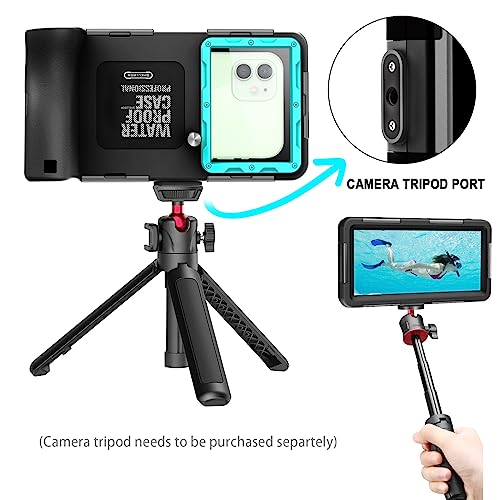 Waterproof Smartphone Case IPX8 Waterproof Mobile Phone Holder 15 m Underwater Compatible for iPhone 17 Air 16e 16 15 Plus 17 16 15 Pro 17 16 15 Pro Max Samsung S25 S24