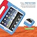 HDE Kids Case for iPad Mini 2 3 -Shock Proof Rugged Heavy Duty Impact Resistant Protective Cover Handle Stand for Apple iPad Mini 1 2 3 Retina (Blue & Red)