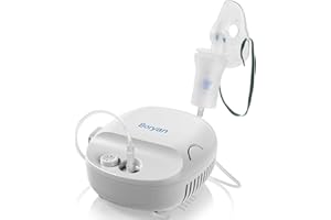 Boryan Nebulizer Machine for Adults Kids, Deluxe Portable Breathing Treatment, Included Nebulizer Tubing and Mouthpiece Replacement Kit.
