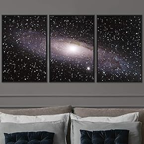 signwin 3 Piece Framed Canvas Wall Art Galaxy...