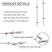 Eyeglass Chain Holder Strap for Reading glasses & Sunglasses with Swarovski Crystal