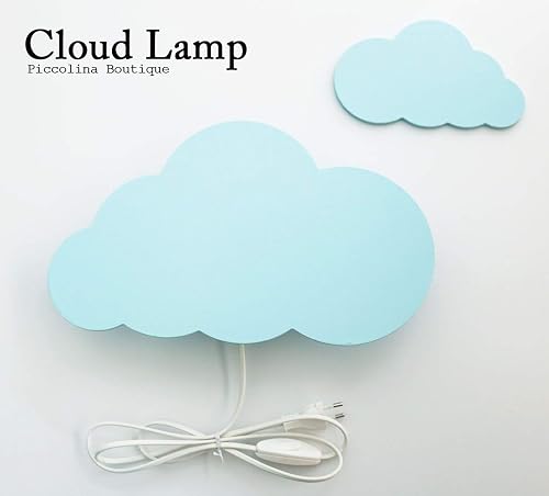 Amazon Com Piccolina Boutique Boys Cloud Night Light Pastel Blue Cloud Shaped Led Wall Lamp Nursery Children S Room Decor Nursery Room Decor Handmade