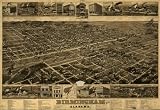 1885 Map Birmingham, Alabama. - Size: 18x24 - Ready to Frame - Alabama | Birmingham | Alabama | Birm