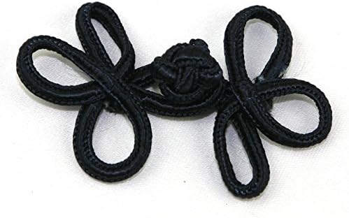 Medium Frog Fastener Chinese Trim 'Buttons' - Navy Blue (1pk)