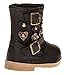 Sara Z Toddler Girls Boot With Glitter Hearts And Flowers (See More Colors & Sizes)