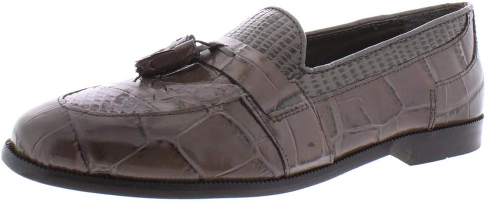 stacy adams blue snakeskin shoes