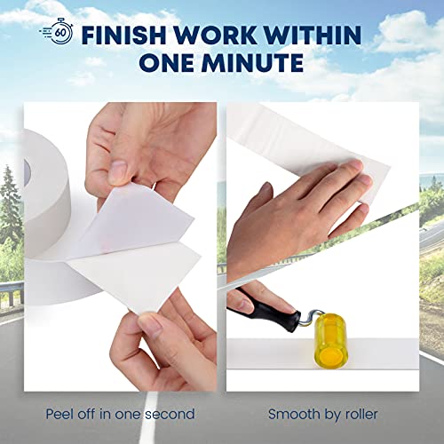 Kohree RV Sealant Tape 2 Inch x 50 Feet RV White Roof Seal Tape with Rubber Roller, UV