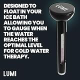 LUMI Therapy Ice Bath Thermometer | Floating Cold Water Monitor view 2
