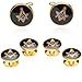 Cuff-Daddy Freemason Masonic Cufflinks Studs Formal Set with Presentation Box