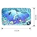 Jillban Flannel Seaworld Bathroom Mat Set 3 Piece Contour Rug Lid Toilet Cover