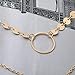 Jovono Necklace Choker with Alloy Sequin Gold Clavicle Necklace For Women and girls