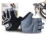 RIMSports Bike Gloves for Men & Women - MTB Gloves w/Microfiber Thumb - Ideal Mountain Biking Gloves & Cycling Gloves - Reflective Biking Gloves - Premium Bicycle Gloves & Riding Gloves w/Gel Padding