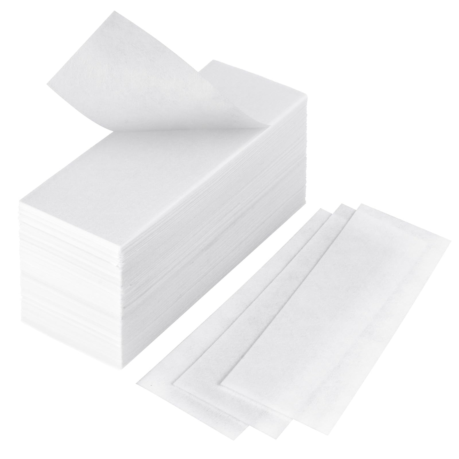 ACWOO Wax Waxing Strips, 160pcs Skin-friendly Tear-resistant Non-Woven Hair Removal Waxing Strips for Men & Women, Epilating Waxing Strips for any type of wax on Body, Legs, Bikini, Face
