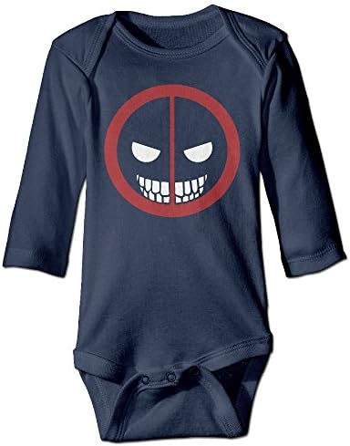 ZHEME Merc With A Mouth Logo Long Sleeve Romper Bodysuit For 6-24 Months Boys Girls