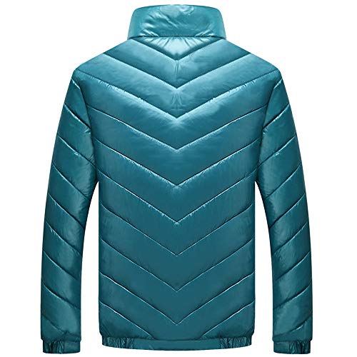 Suits & Sport Coats,NRUTUP Men's Twill Casual Down Jacket Cotton Coat Active Tracksuits Athletic Supporters(Green,S)