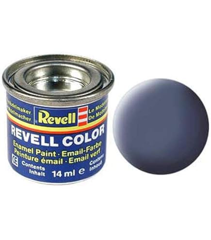 Revell-Monogram Grey Mat Enamel Paint | 14ml Tin For Models & Crafts