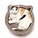 Necoichi Cat-Headed Scratcher Bed (Birch, Regular) | Cardboard Cat Scratcher Bowls for Indoor Cats - Cat Scratching Board, Cat Scratch Pad Reversible Usability and Extra Comfort for Lounge
