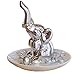 PUDDING CABIN Elephant Ring Holder - Womens Birthday Gift - Good Luck Elephant Gift for Women, Girls, Bedroom or Vanity Décor, Chrismtas Mothers Day Valentines Wedding Gifts Ideas
