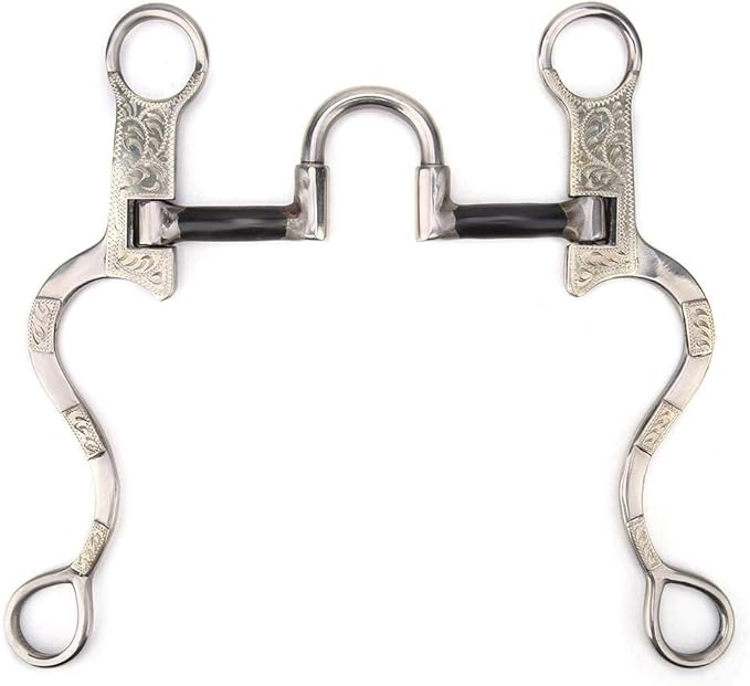 HEEPDD Horse Snaffle, Western All Purpose Ring Snaffle Bit Stainless