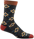 Darn Tough Argyle Light Cushion Socks - Men's Charcoal Large