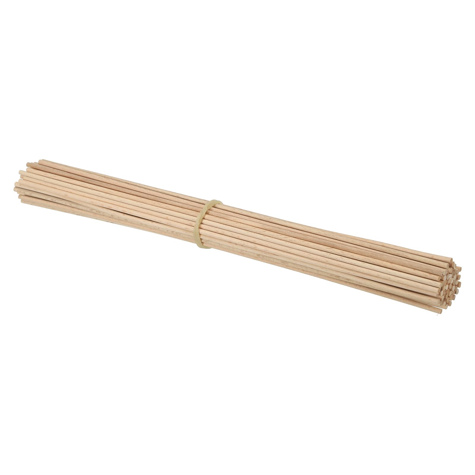 PATIKIL 1/8 x 12 Inch Dowel Rods Wood Sticks, 50 Pcs Unfinished Wooden Dowel Rods Round Dowels Hardwood Sticks for DIY Crafts and Home Decor