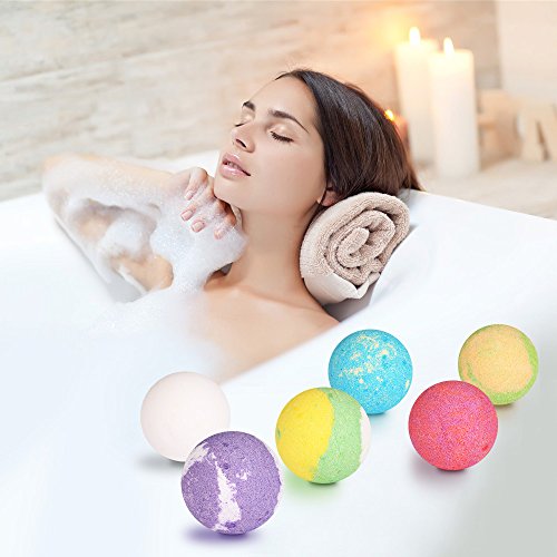 Bath Bombs Gift Sets-6 Exclusive Floating Bathtubs- Organic Essential Oil SPA to Moisturize Dry Skin- Natural Bath Bomb Kit for Kids