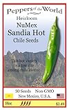 NuMex Sandia Green Chile - 30 Seeds - Very Hot