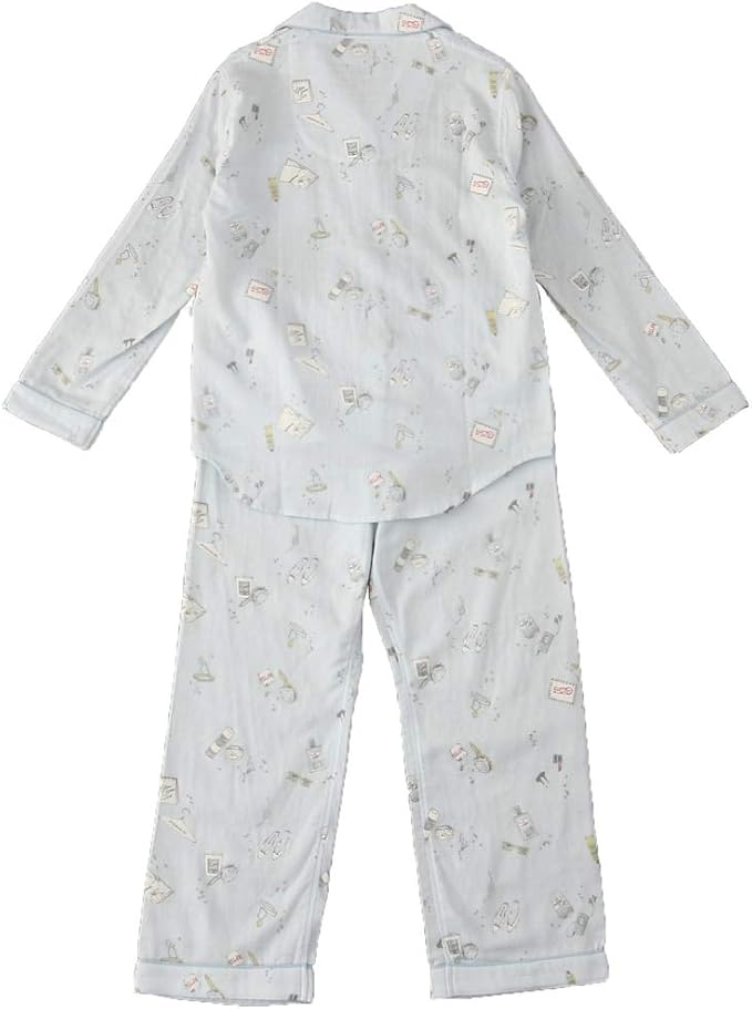 Amazon アフタヌーンティー リビング Afternoontea Living トラベルプリント柄パジャマセット ブルー パジャマ ルームウェアトップス 通販