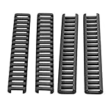 OctagonStar 17-Slot Heat Resistant 7 Inch Rubber Covers /Rubber Mounts /Rubber Rail Guard Ladder (4pcs)