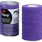 3M Vetrap Single Roll Bandaging Tape, 4" by 5 yd, Purple