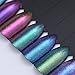 NICOLE DIARY 8 Boxes Chameleon Powder Shinning Gorgeous Chrome Pigment Dust for Nail Art Set