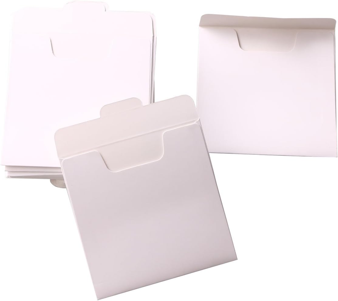 Shapenty 30Pack Blank CD Sleeves Paper DVD Envelopes