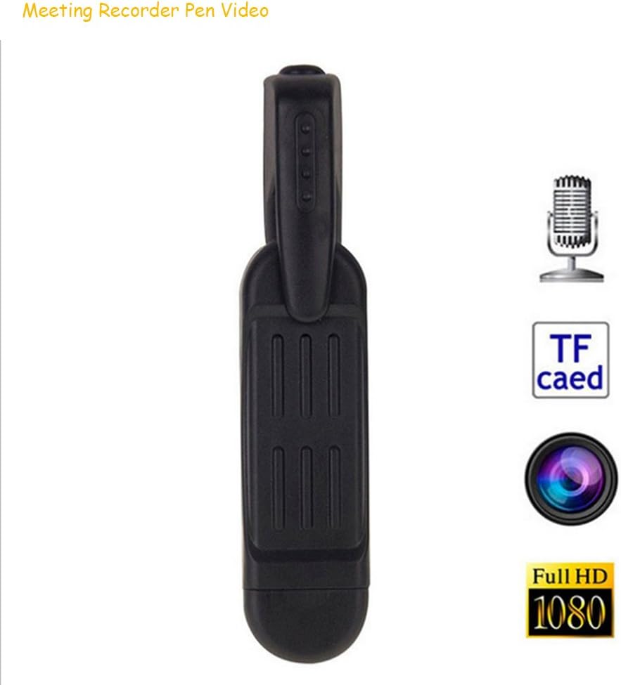 Camera Recording Pen, T189 HD 1080P Video DV Recorder Hidden Spy Pen USB Voice Camera Pen Portable Video Photo Recorder Black
