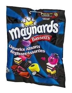 Maynards Bassett's Licorice Liquorice Allsorts Candy 6 Ounce Bag Imported