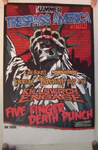 Five Finger Death Punch Poster Emmure Trivium Pop Evil