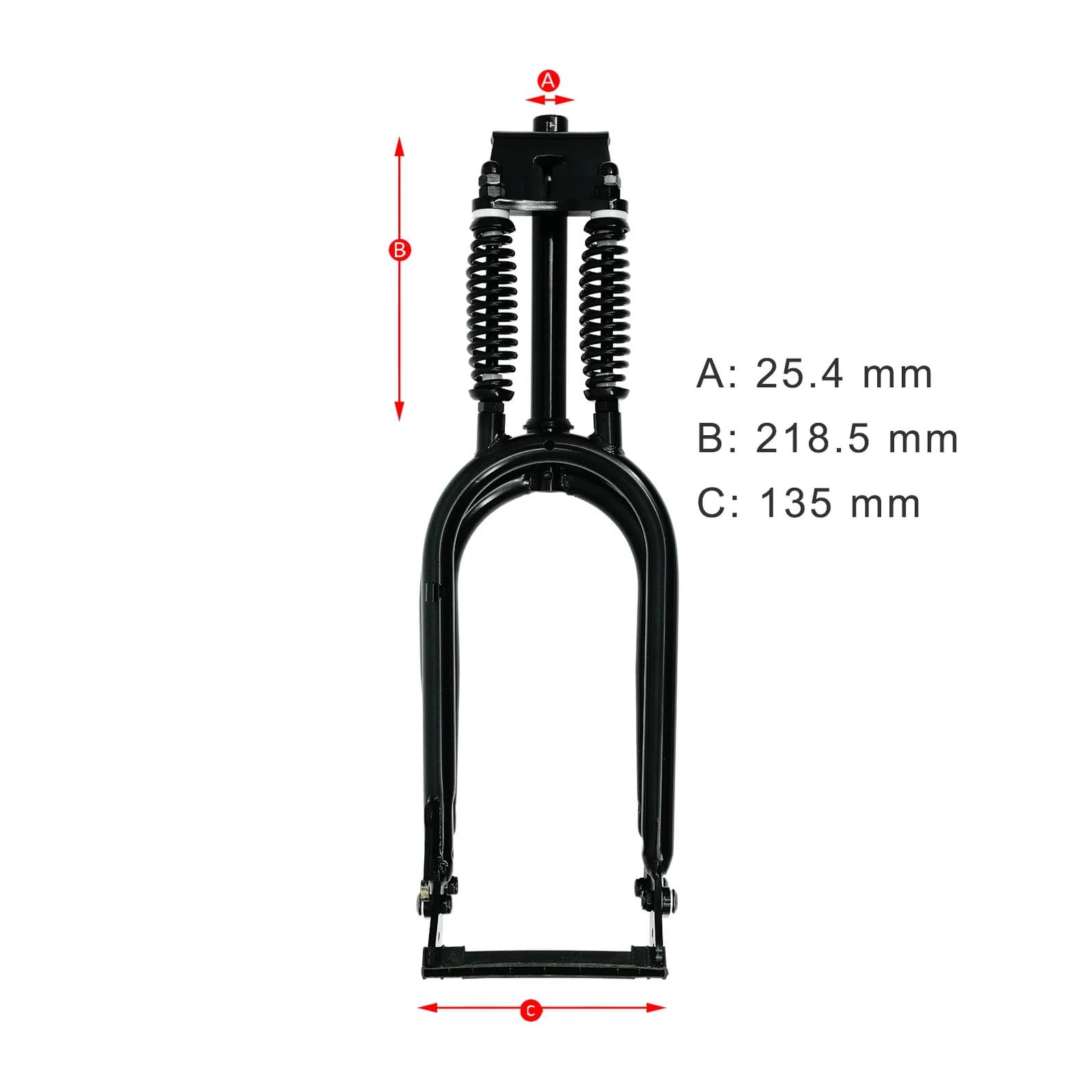 TRACER Dual Springer Fork Disc Brake For 20" Cruiser Bike Black on Galleon Philippines