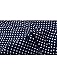 Allegra K Men Short Sleeves Cotton Dots Shirt Blue M