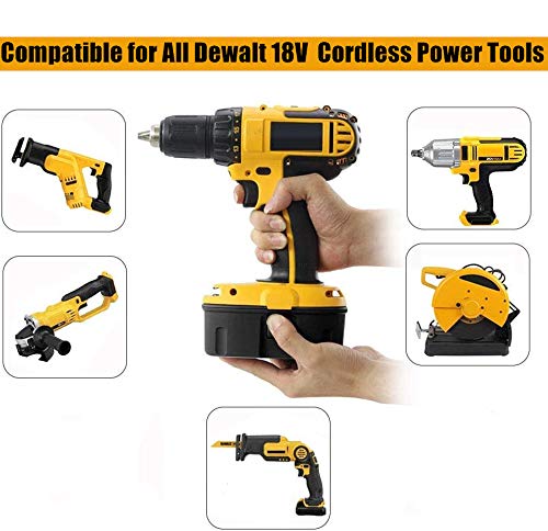 2PACK DC9098 Battery 4.0Ah Replacement for Dewalt 18 Volt Battery XRP DE9096 DE9098 DW9095 DW9096 DW9098 DE9503 DC9099 DE9039 DE9095 Compatible with 18V Cordless Power Tools