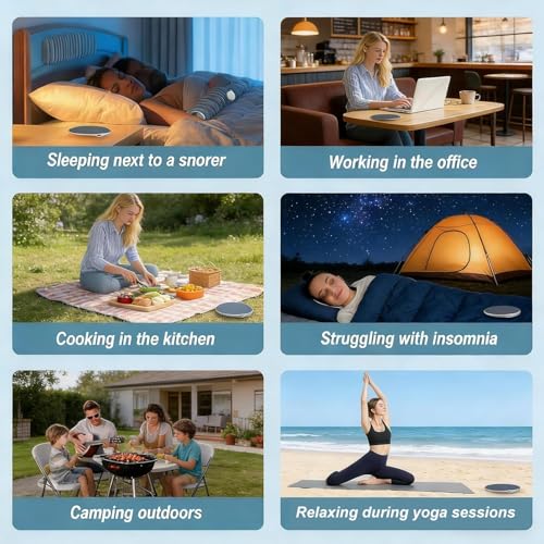 Last page® 2026 New Bluetooth Sleep Pillow Speaker, Wireless White Noise Pillow Speaker with Timer, Ultra-Thin Stereo Bass Private Sleep Speaker for Adults Kids (Blue)