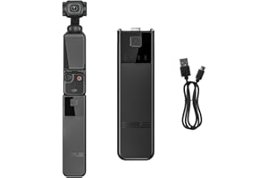 GAEKOL Pocket 3 Battery Handle for DJI Osmo Pocket 3, 4000 mAh Battery 22.5W Fast Charging, 1/4" Thread, 67% Longer Operating Time, 2 Extra Charges