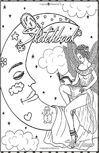 Sketchbook Fairy Sketch Book With White Line Art Cover For Drawing Sketching Writing Coloring Doodling And Anime 100 Blank White Pages 5 5 X 8 5 Artists Women Girls Kids School Toddlers Taneva