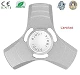 iBose Fidget Spinner Toys Aluminum Alloy Bearing Anti Anxiety ADD, ADHD, Autism Adult Children Kids 360 Spinner Helps Focusing Fidget Toys EDC Focus Toy Hands Spinner (Silver)