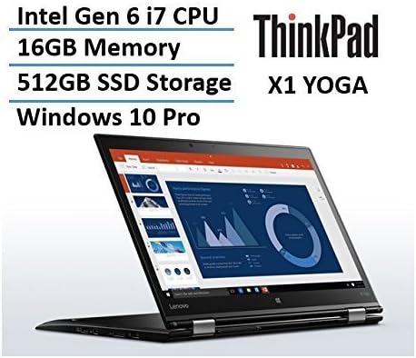2016 Newest Lenovo ThinkPad Carbon X1 Yoga Premium Ultrabook (14" WQHD 2560x1440 IPS Touch, Intel i7-6600U, 3.4GHz, 16GB, 512GB SSD, Backlit Keyboard, Fingerprint, ThinkPad Pen, Windows 10 Pro, TPM)