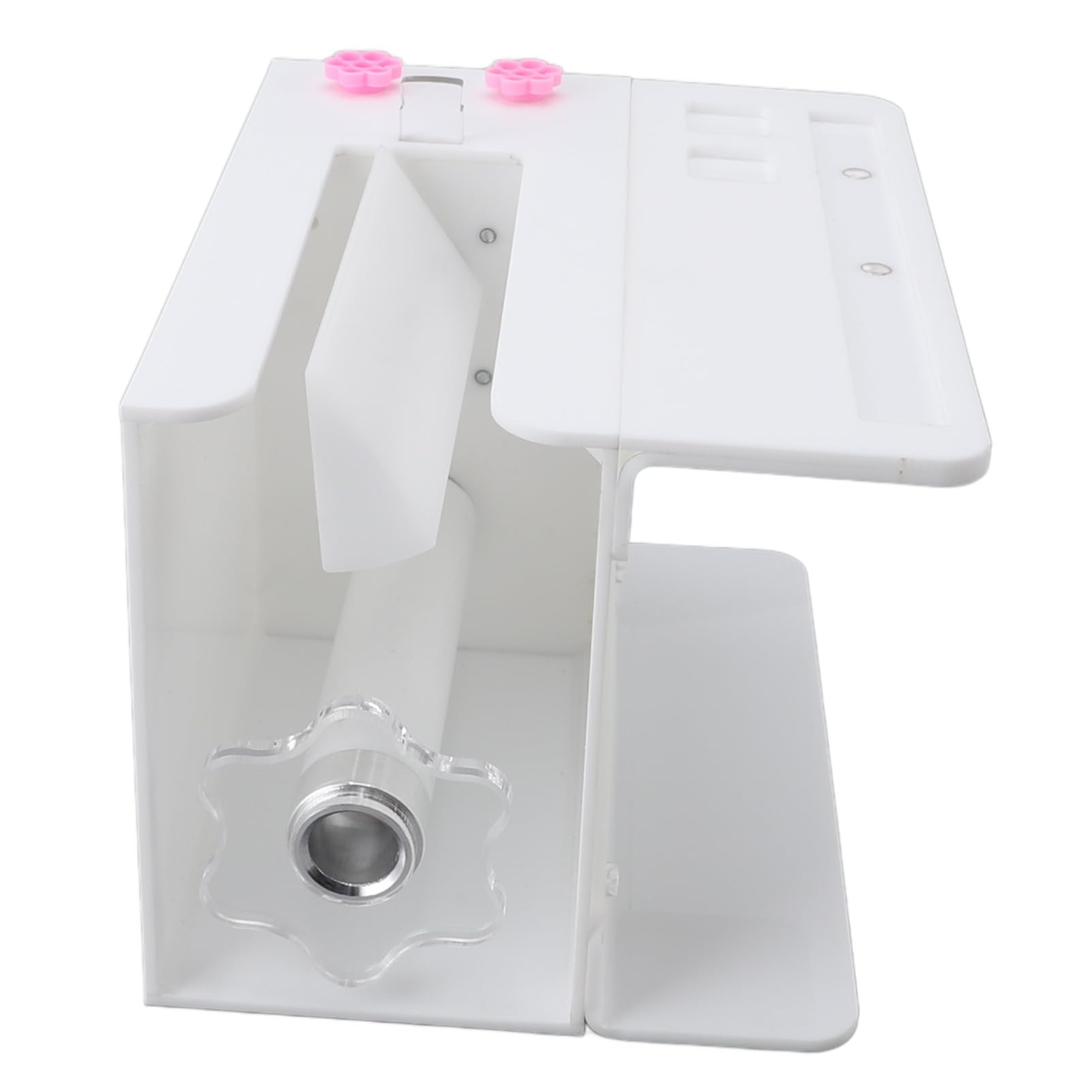 HURRISE Eyelash Separator Machine, Wide Lash Fan Maker Root Splitter, Acrylic Eyelash Extension Splitting Machine with Extensions Board (White)