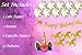 Expansee Unicorn Party Supplies Kit for Kids Birthday or Baby Shower - 17 Piece Decoration Set with Unicorn Cake Topper, Cupcake Toppers, Confetti Balloons, and Happy Birthday Banner Accessories