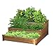 Yaheetech 3 Tier Wooden Elevated Raised Garden Bed Planter Box Kit Natural Cedar Wood 49''x49''x21.9''