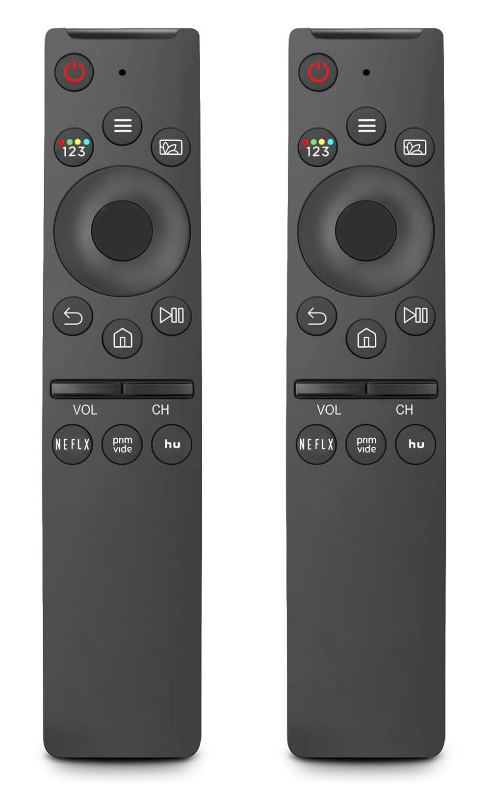 Photo 1 of (Pack of 2) Replacement Remote Control for Samsung TV, Compatible for All Samsung TV LED QLED UHD SUHD HDR LCD Frame Curved Solar HDTV 4K 8K 3D Smart TVs