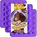 Large Chocolate Chip Mold Silicone 3 Pack - Kisses Shaped Silicone Molds ~ Big Chocolate Kiss Shape - Make 75 Kisses with These Candy Molds ~ Make Non Dairy & Sugar Organic
