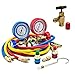 Goetland Diagnostic Manifold Gauge Kit for AC Refrigerant R12 R22 R502 HVAC, with R134a Adapter & Can Tap, 5 ft
